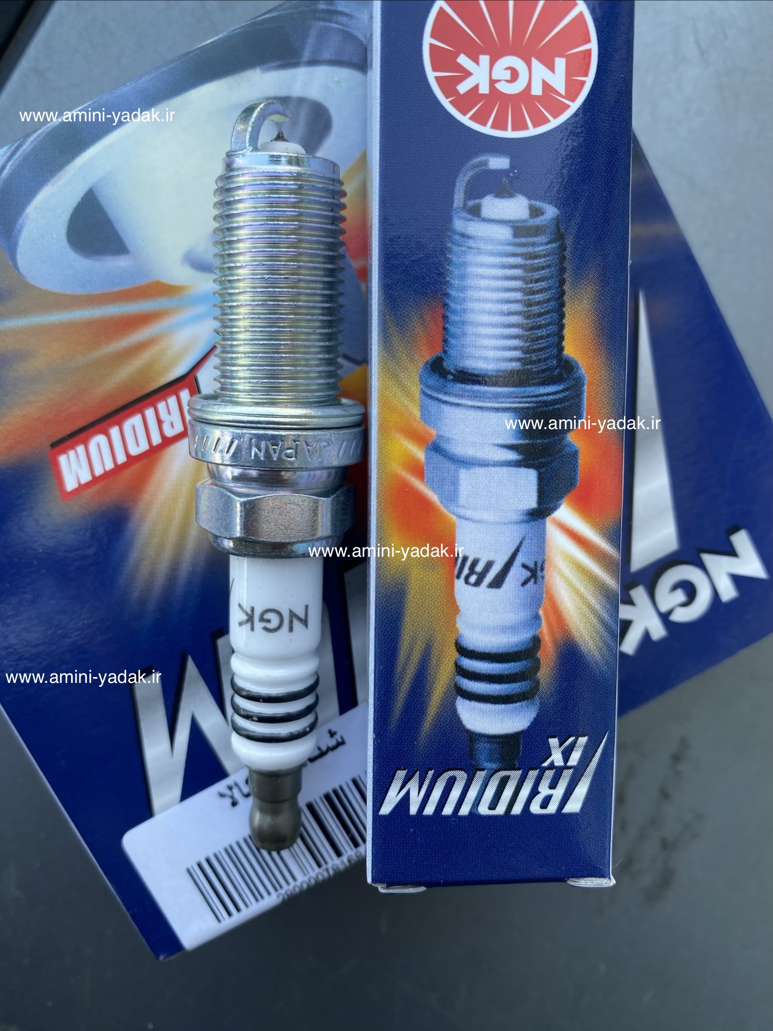 شمع هایما 8S توربو پایه بلند ایریدیوم سوزنی انجیکا(NGK) کد 2309-LFR7AIX(کد حرارتی ۷)اورجینال ژاپن