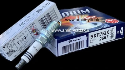 شمع توربو پایه کوتاه ایریدیوم سوزنی انجیکا(NGK) کد 2667-BKR7EIX(کد حرارتی ۷)اورجینال ژاپن