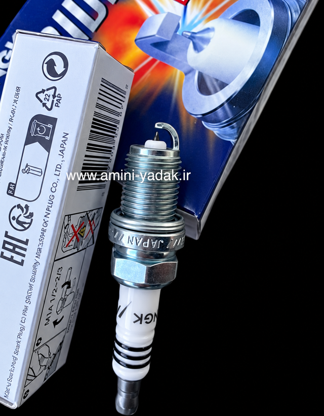 شمع توربو پایه کوتاه ایریدیوم سوزنی انجیکا(NGK) کد 2667-BKR7EIX(کد حرارتی ۷)اورجینال ژاپن