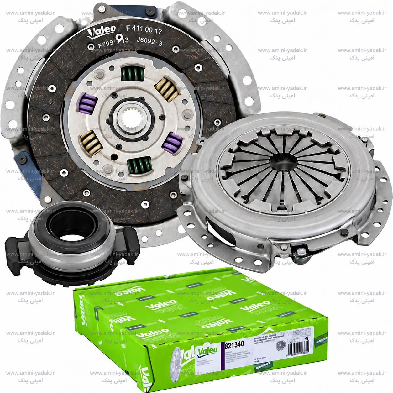 دیسک و صفحه کلاچ والو سبز Valeo رنو ال ۹۰ L90 اورجینال تولید فرانسه